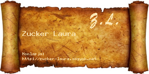 Zucker Laura névjegykártya