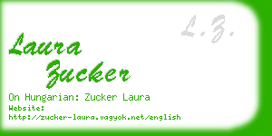 laura zucker business card